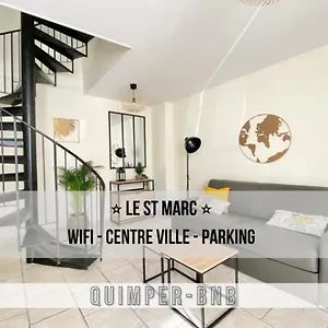  Appartement Le St Marc - Theatre De Cornouaille - Wifi - Parking Prive - Entree Autonome France